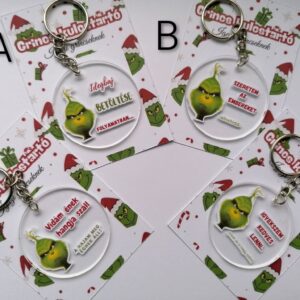 Grincs Akril Kulcstartó