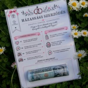 Esküvői pénzátadó-Házassági szerződés