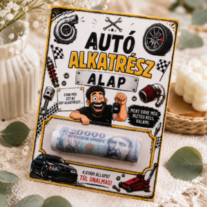 Autó Alkatrész Alap – Vicces pénzátadó autórajongóknak