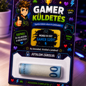 Gyereknapi pénz átadó gamereknek