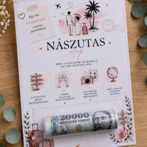 Esküvői pénzátadó-Nászút
